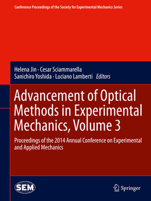cover image of Advancement of Optical Methods in Experimental Mechanics, Volume 3